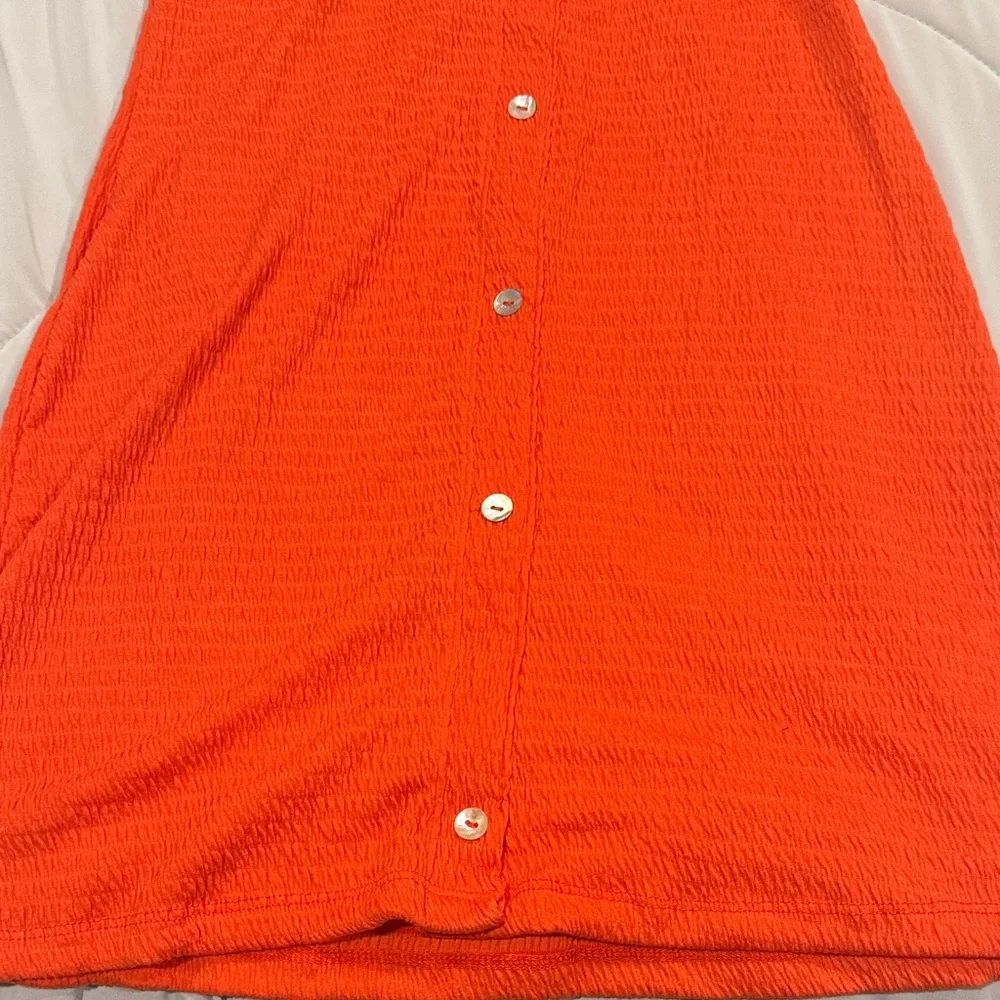 Lulu’s Orange Halter Dress Size M NWOT - Picture 6 of 7